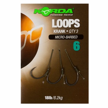 Carlige Korda Carp Fishing Loops Krank, 8.2 kg Carlige Korda Carp Fishing Loops Krank, 8.2 kg