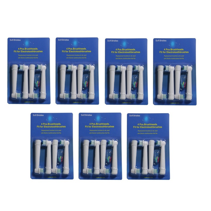 Utángyártott fogkefe fej Oral B elektromos fogkeféhez 7 x 4 db-os csomag