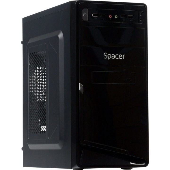Spacer Moon Asztali számítógép, Intel Dual Core G1610 2,6 Ghz, 8 GB DDR3 RAM, 120 GB SSD tárhely, 450 W ATX tápegység
