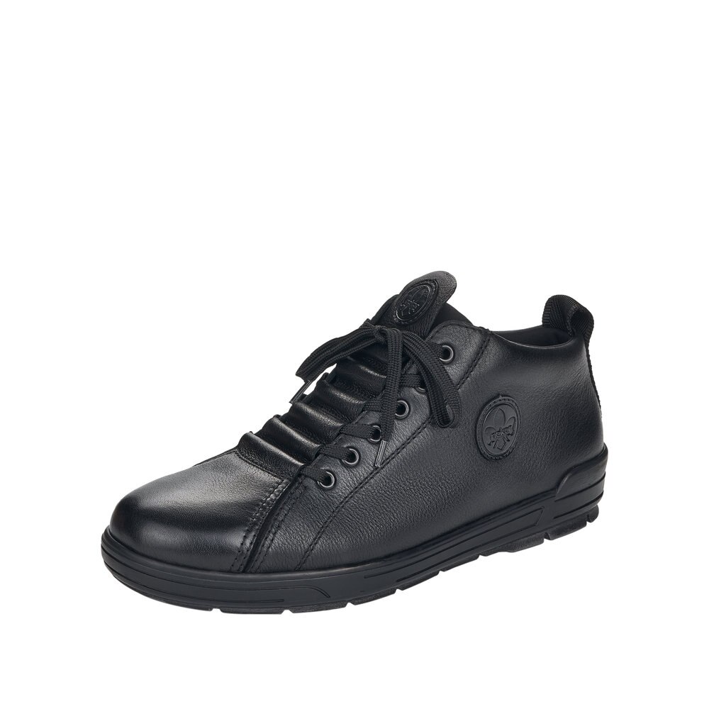 Ghete barbati casual, piele naturala, 12433-00 14378, Negru