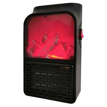 Mini aeroterma electrica cu telecomanda, pentru Camera sau Birou, Afisaj LED cu Control Temperatura, Element de Incalzire Ceramic, Putere 500W Mini aeroterma electrica cu telecomanda, pentru Camera sau Birou, Afisaj LED cu Control Temperatura, Element de Incalzire Ceramic, Putere 500W