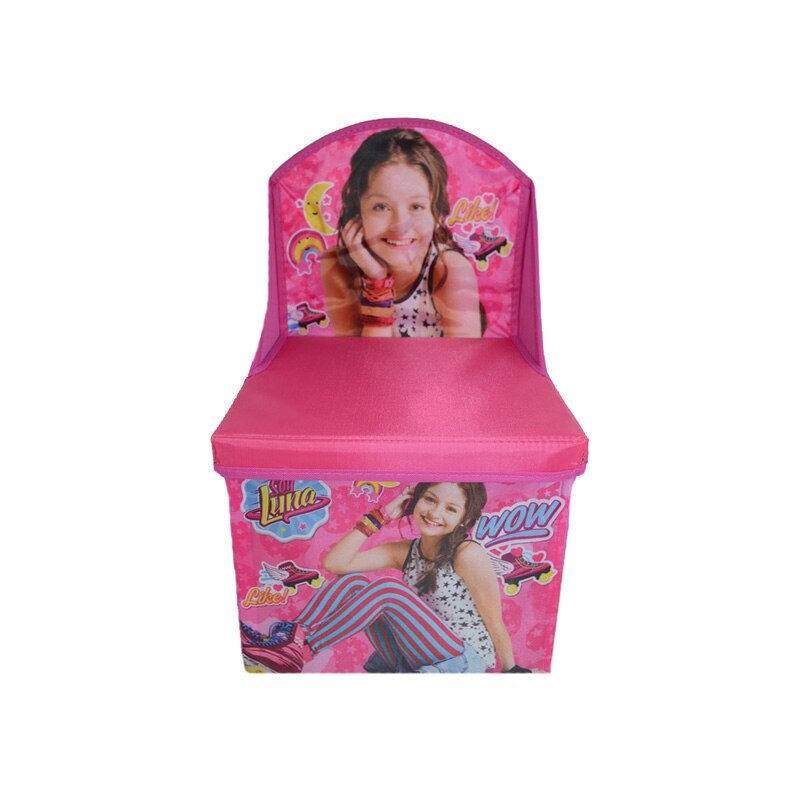 2 in 1 Cutie pentru depozitarea jucariilor si scaunel Soy Luna Disney 402506R, Roz