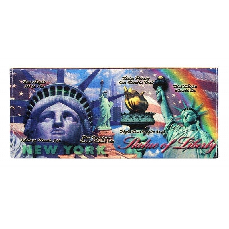 Portbancnota piele ecologica Statuia Libertatii - New York - PBA12