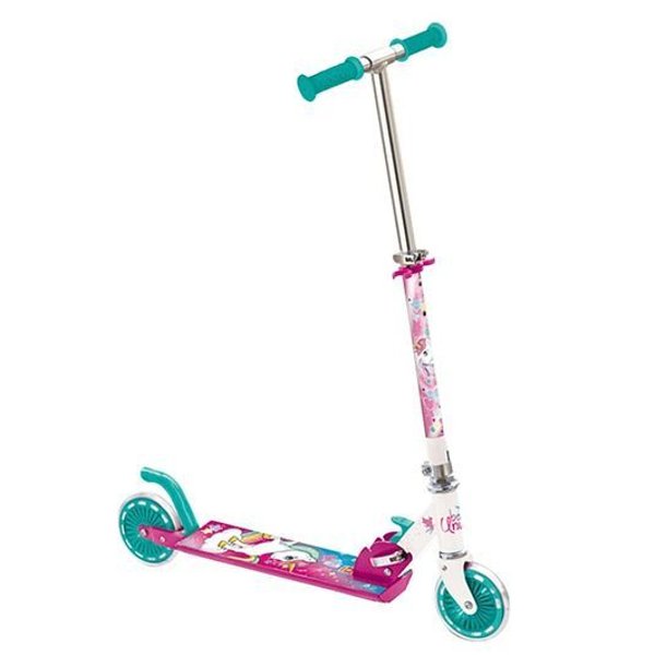 Trotineta cu grafica Unicorn din aluminiu 120 mm