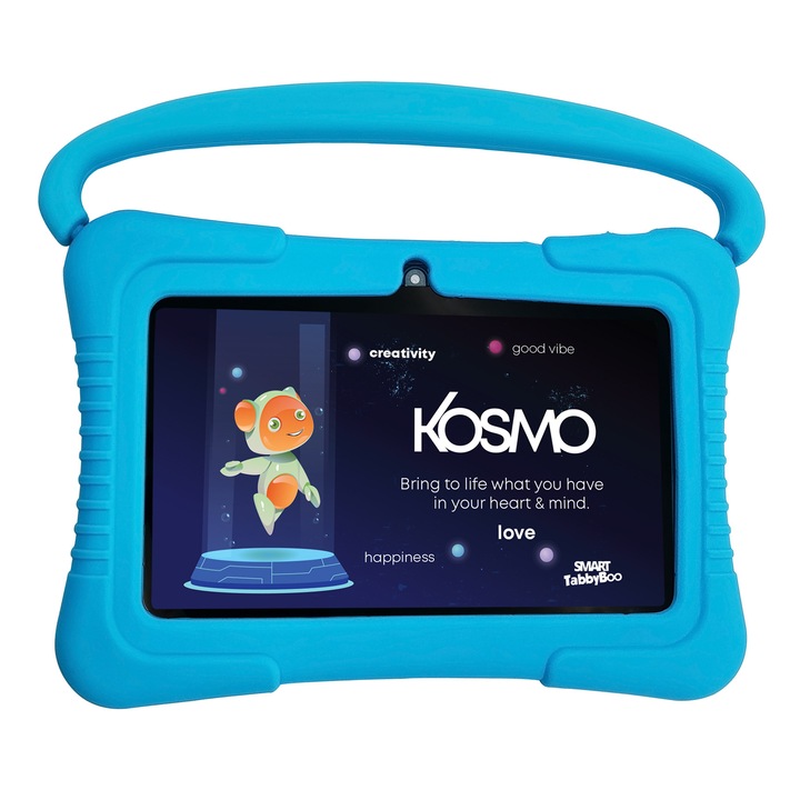 Детски таблет SMART TabbyBoo Kosmo (2023) 2GB RAM, 32GB ROM, Android 10 GoFast, Wi-Fi, Родителски контрол, Син