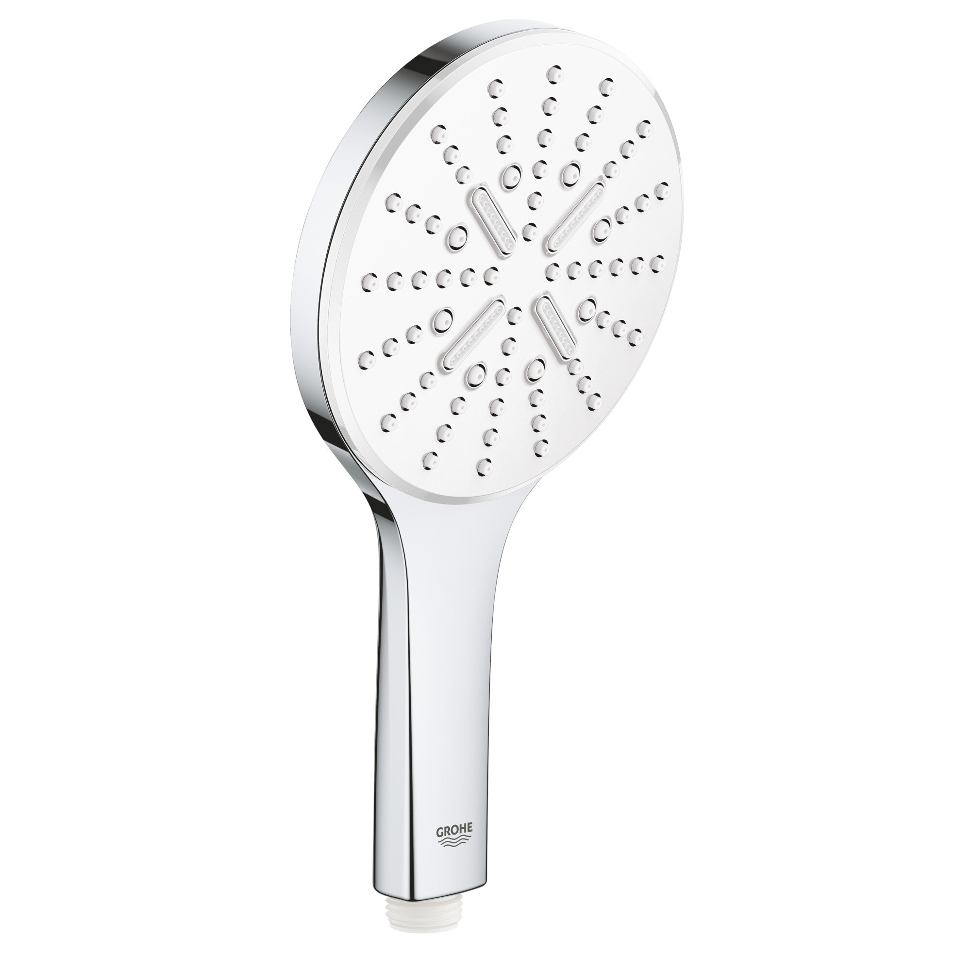 Para de dus Grohe Rainshower SmartActive 130 26544LS0, 1/2'', universala, 3 pulverizari, crom/alb