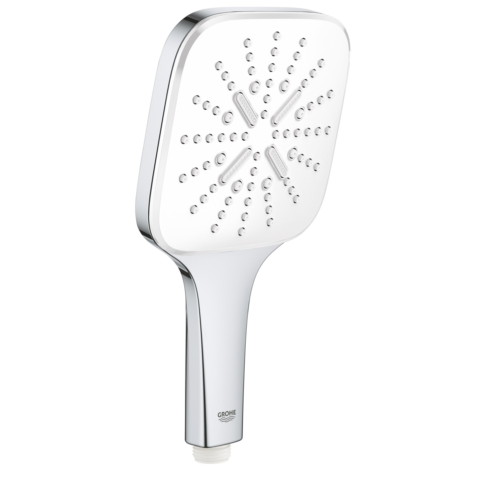 Para de dus Grohe Rainshower SmartActive Cube 130 26551LS0, 1/2'', universala, 3 pulverizari, crom/alb