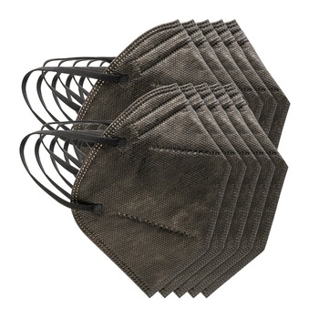 Set 10 Masti de protectie respiratorie , Hermes Gift , HG2R99 , 5 straturi , Negre Set 10 Masti de protectie respiratorie , Hermes Gift , HG2R99 , 5 straturi , Negre