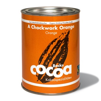 Ciocolata calda Becks Cocoa A Chockwork Orange, Organic, 250 g Ciocolata calda Becks Cocoa A Chockwork Orange, Organic, 250 g