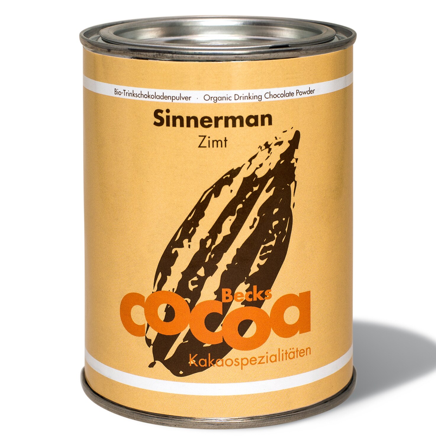 Ciocolata calda Becks Cocoa Sinnerman, Organic, 250 g