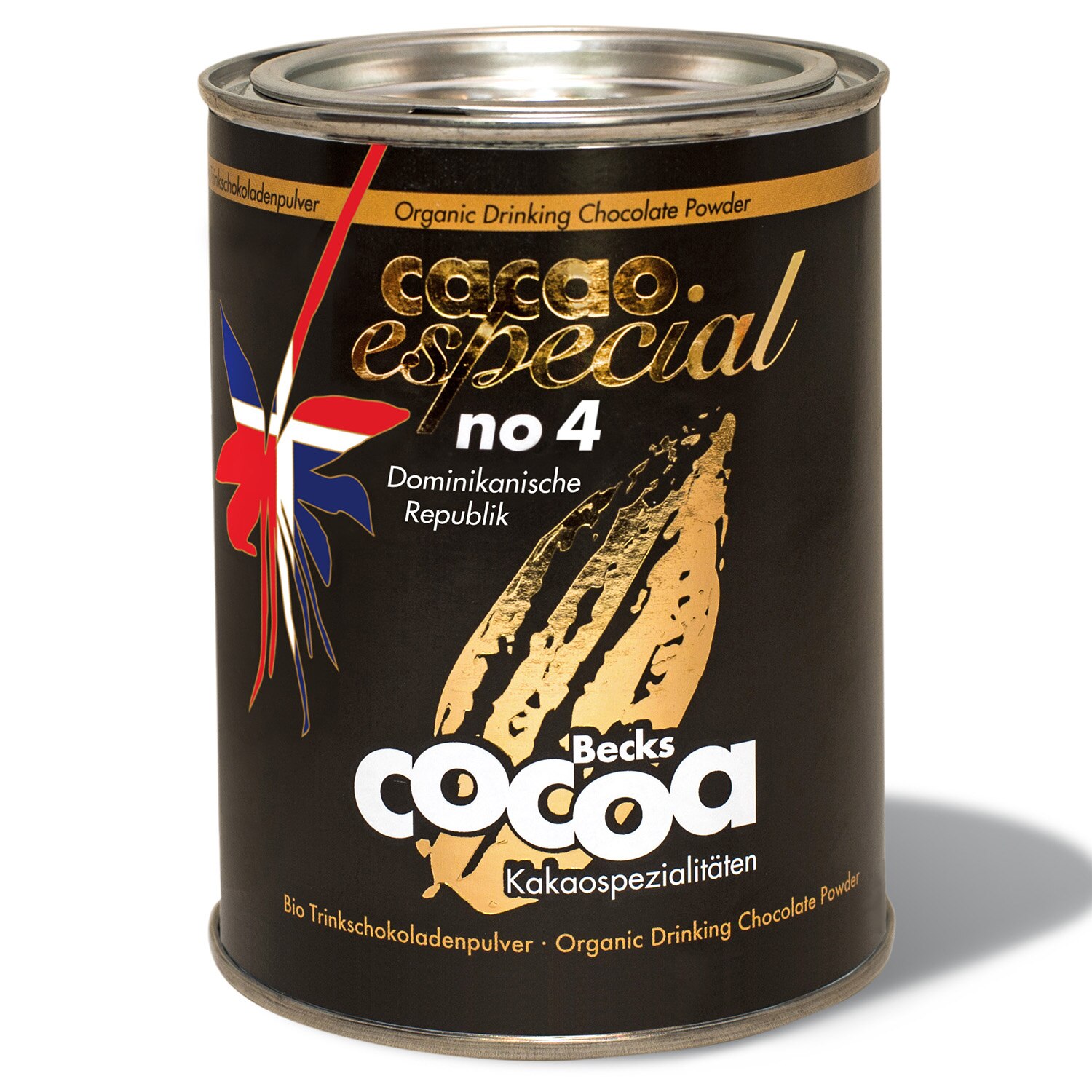 Ciocolata calda Becks Cocoa Especial No 4 Dominican Republic 60%, Organic, 250 g