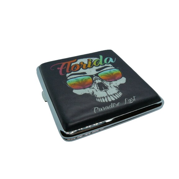 Tabachera pentru tigari Skull 06483 M1, 20 tigarete