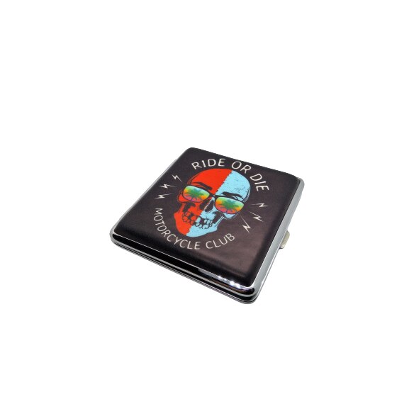 Tabachera pentru tigari Skull 06483 M4, 20 tigarete