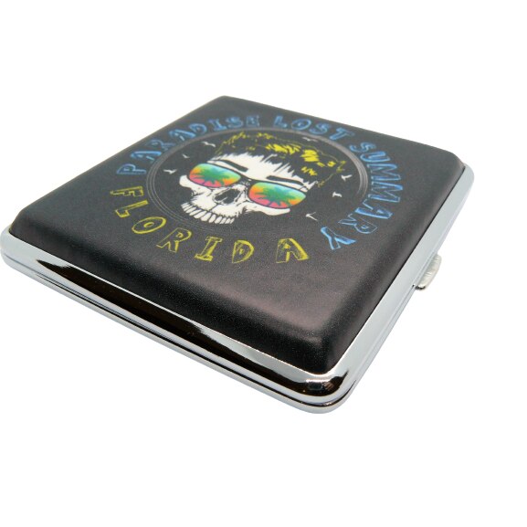 Tabachera pentru tigari Skull 06483 M3, 20 tigarete