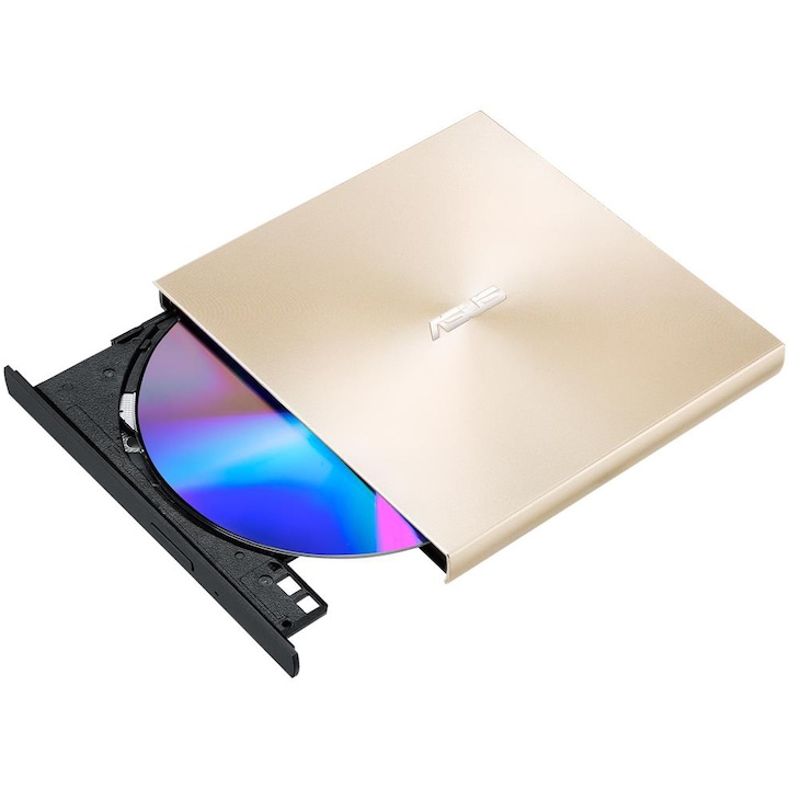 Unitate optica externa Asus SDRW-08U8M-U, ultraslim , 8X DVD writer, USB Type C, Gold
