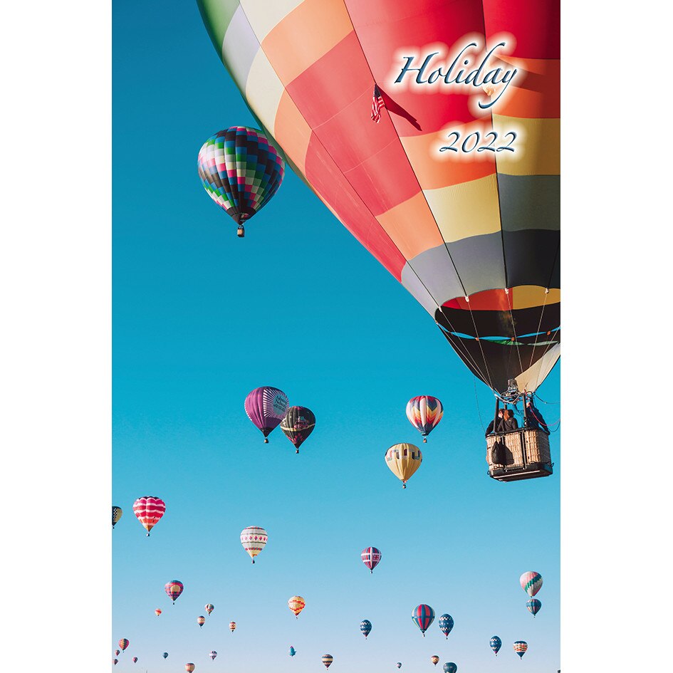 Calendar de Perete 2022, HOLIDAY, 31,5x48cm, 12 File si Coperta, spira metalica dubla