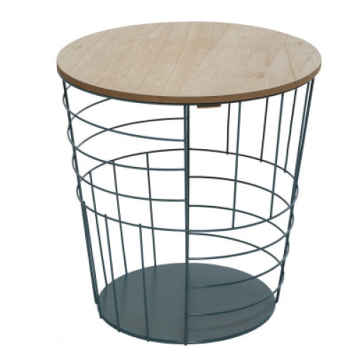 Masa de cafea Kumi pop, 36,5x36,5x38cm, albastra