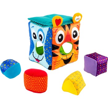 Jucarie sortare Lamaze - Cub colorat Jucarie sortare Lamaze - Cub colorat