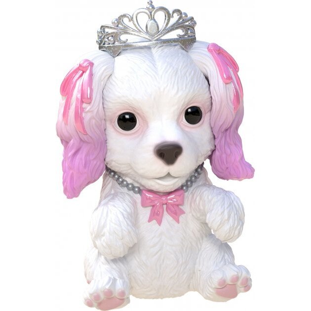 Figurina OMG Pets, Ballerina, catel multicolor care canta, jucarie cu sunete