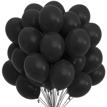 Set 100 baloane negre 28 cm Set 100 baloane negre 28 cm