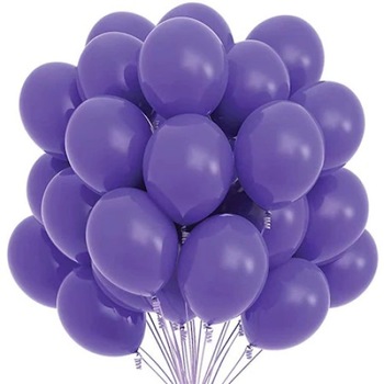 Set 100 baloane violet 28 cm Set 100 baloane violet 28 cm