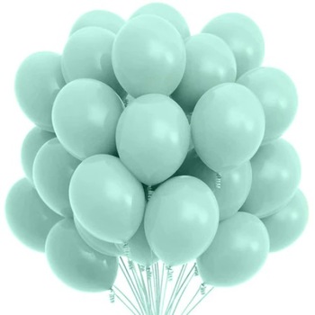 Set 100 baloane verde menta 28 cm Set 100 baloane verde menta 28 cm