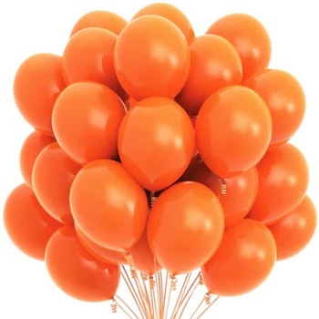 Set 100 baloane orange 28 cm Set 100 baloane orange 28 cm
