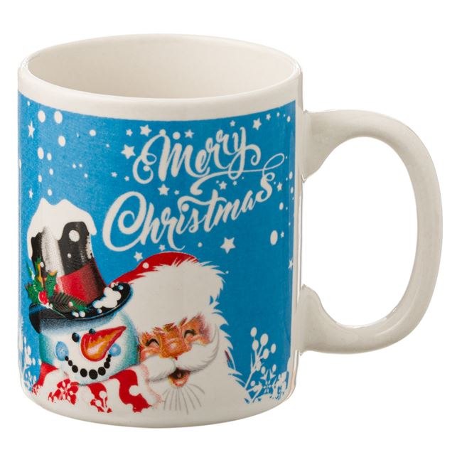 Mini Cana de craciun Om de zapada si Mos Craciun, 120 ml