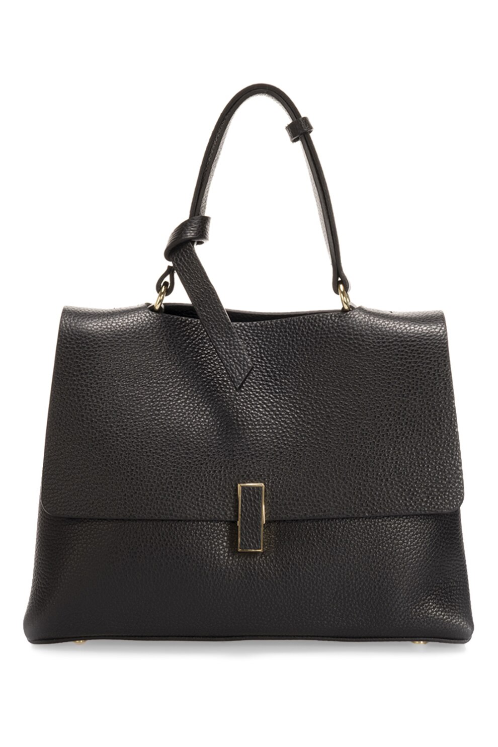 Massimo Castelli, Geanta tote de piele cu clapa, Negru