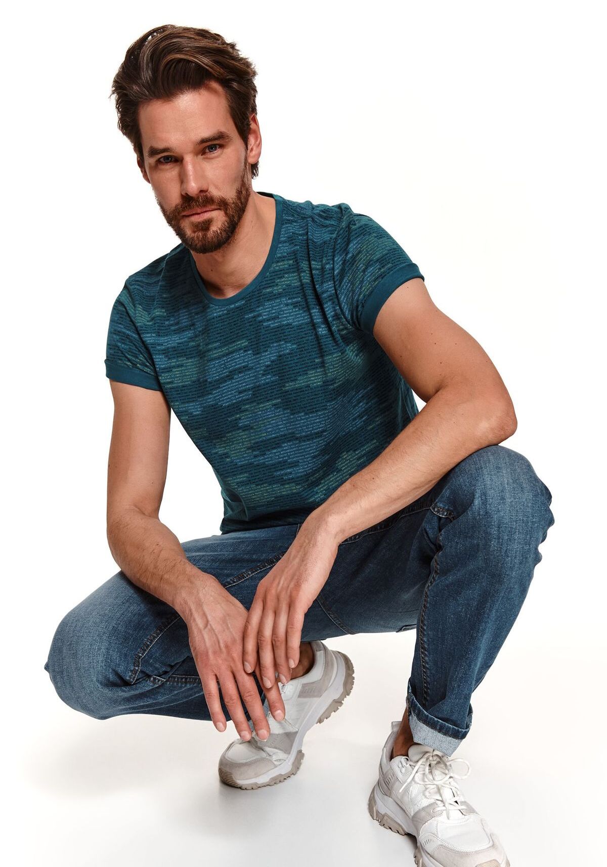 Tricou barbati, TOP SECRET, SPO4953, Multicolor