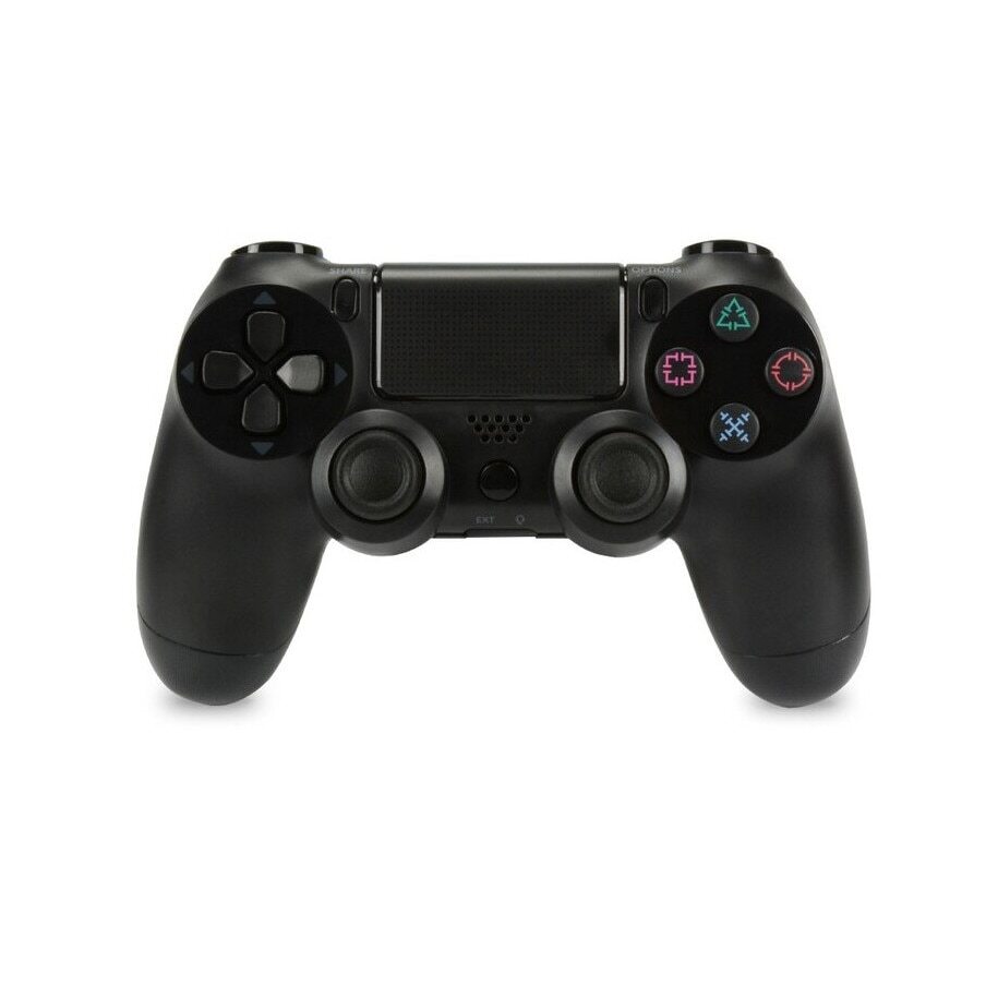 Controller wireless cu vibratii Deliny®, gamepad fara fir compatibil cu PS4 , Negru