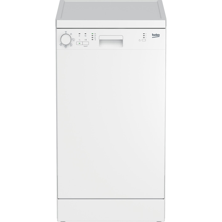 Beko DFS05024W Keskeny mosogatógép, 10 teríték, 5 program, E energiaosztály, Clean&Shine, Mini 30