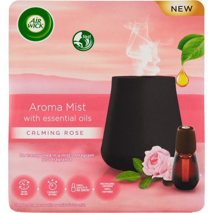 Air Wick Aroma Diffúzor készülék, Nyugtató rózsa illat, 20ml