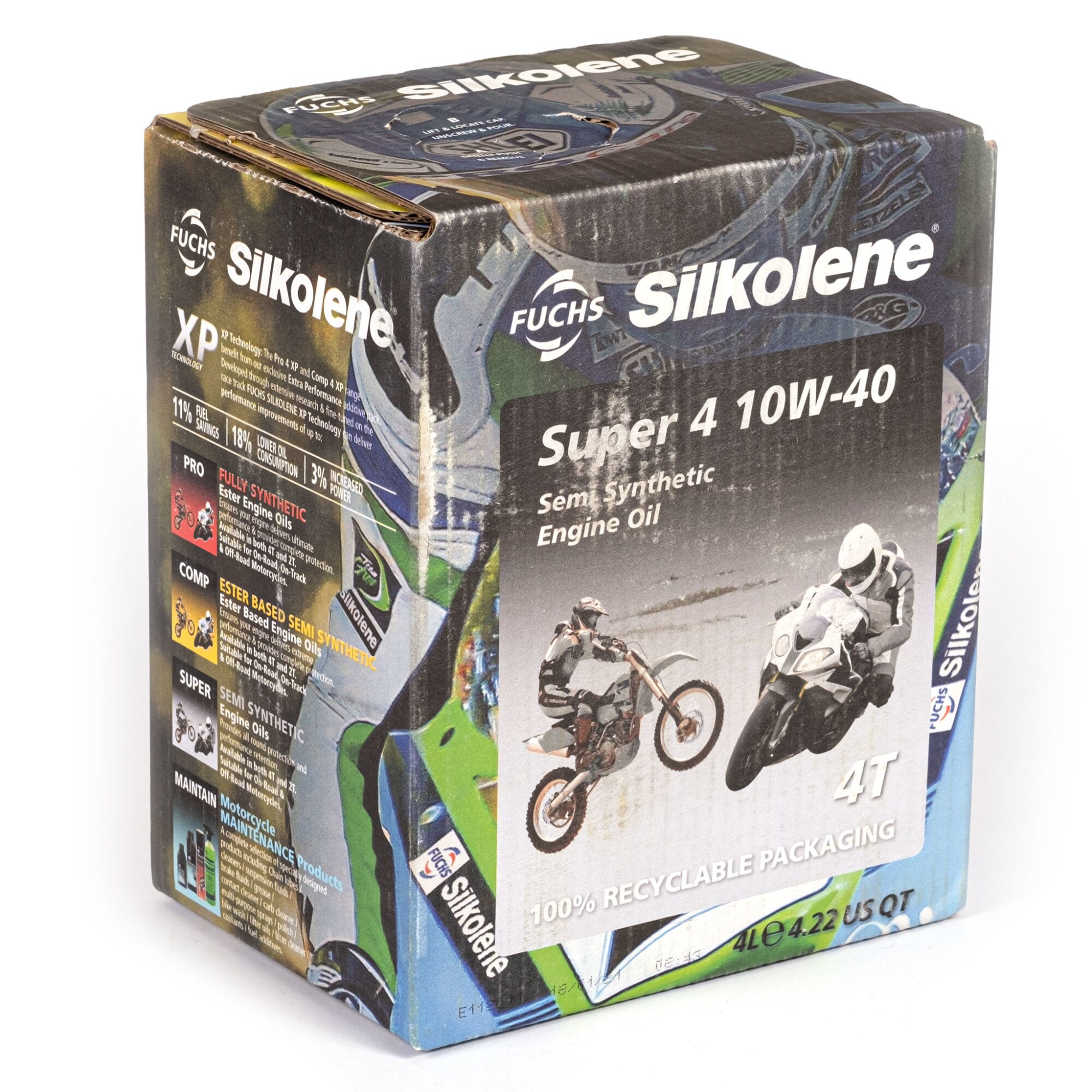 Ulei motor, Fuchs Silkolene Super 4 10W40 4T, 4 l