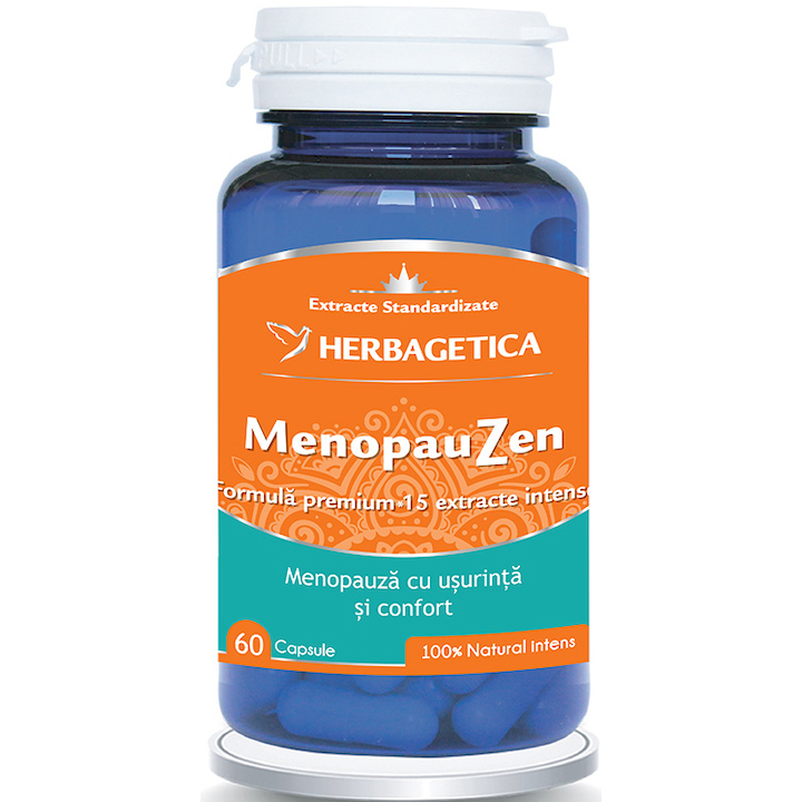 Supliment alimentar MenopauZen Herbagetica, 60 capsule