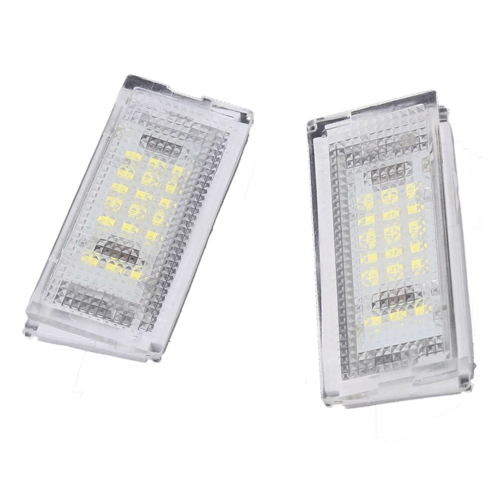 Set 2 lampi numar led 6000k alb-rece pentru BMW E46 sedan coupe touring compact lampa