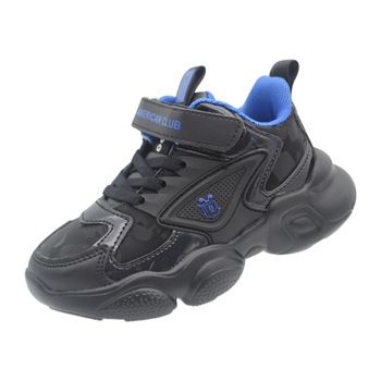 Pantofi sport pentru baieti American Club BD14/21N-28, Negru 61796 Pantofi sport pentru baieti American Club BD14/21N-28, Negru 61796