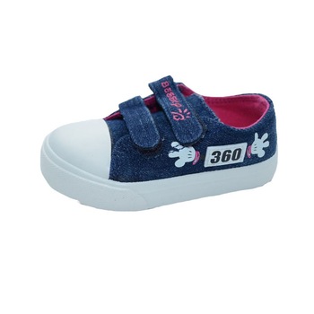 Tenisi din panza pentru fete Bessky TC10-A-21, Albastru 6672 Tenisi din panza pentru fete Bessky TC10-A-21, Albastru 6672