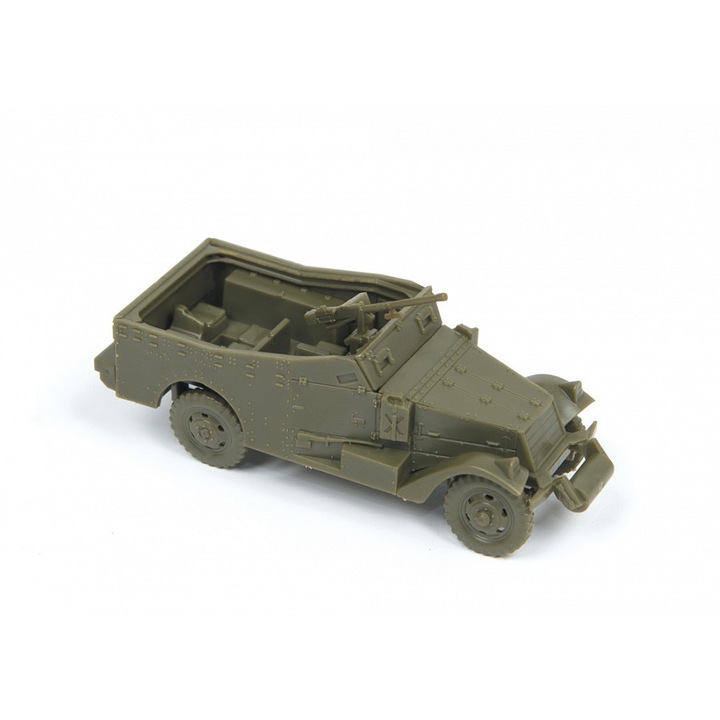 Macheta Militara usor de asamblat fara adeziv Zvezda M3 Scout Car Armored Personnel carrier 1:100 ZVEZ 6273