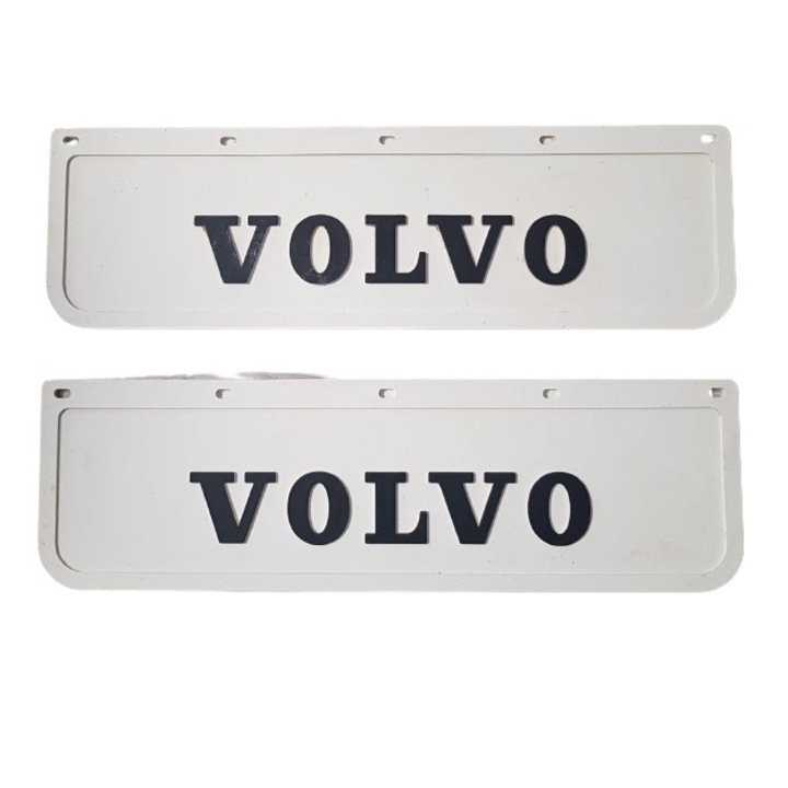 Set aparatori albe 3D pentru camion Volvo 640x190 mm