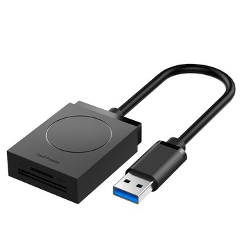 Cititor de card SD TF, Sundiguer, USB 3.0, 2 sloturi, SDXC, SDHC, SD, MMC, RS-MMC, Micro SDXC, Micro SD, Micro SDHC, Negru Cititor de card SD TF, Sundiguer, USB 3.0, 2 sloturi, SDXC, SDHC, SD, MMC, RS-MMC, Micro SDXC, Micro SD, Micro SDHC, Negru