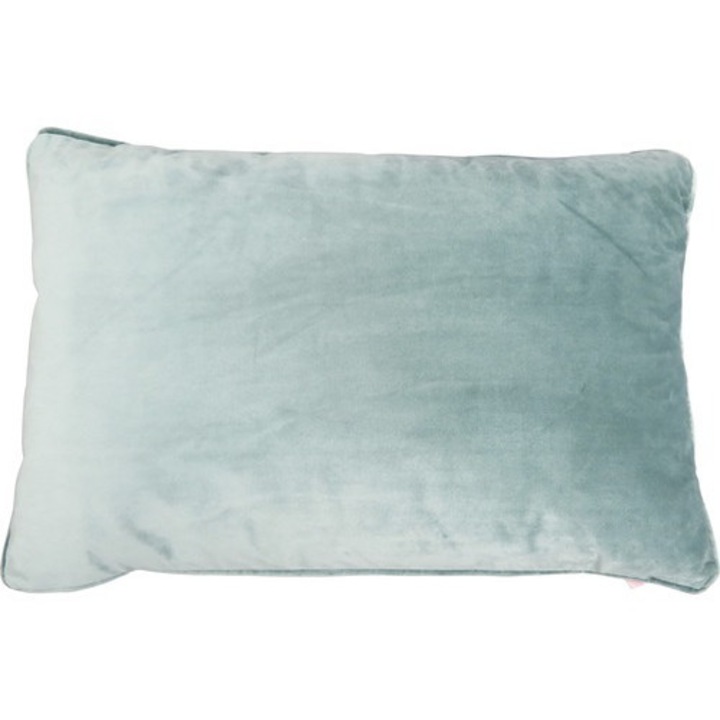 Perna decorativa dreptunghiulara SoleVito Velvet catifelata, verde menta, 40x60 cm