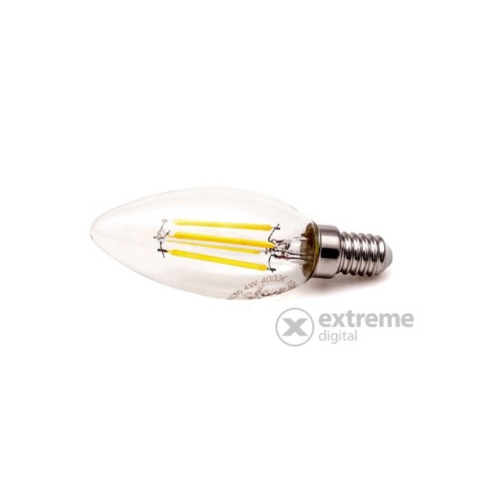 Iris Lighting Filament Candle Bulb FLC35 LED izzó, 4W, 4000K, 360lm, gyertya E14