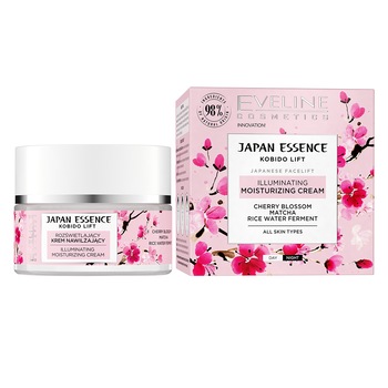 Crema iluminatoare si hidratanta Eveline, Japan Essence, 50 ml Crema iluminatoare si hidratanta Eveline, Japan Essence, 50 ml