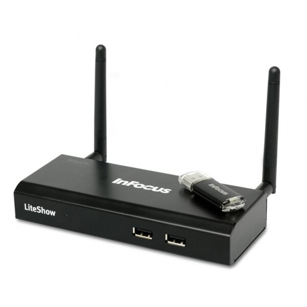 Adaptor wireless InFocus LiteShow 4 DB+, Dual Band, pentru prezentari , HDMI, VGA