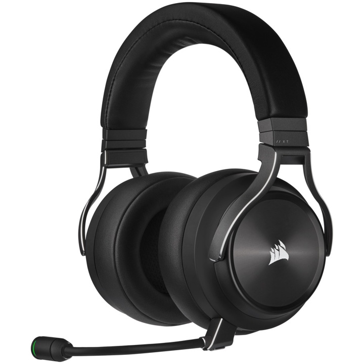 Слушалки Gaming Corsair Virtuoso, Подсветка RGB, Wireless XT, Черен