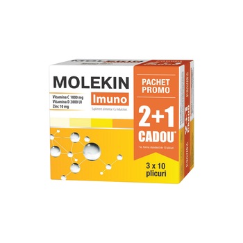 Supliment Alimentar Molekin Imuno, Zdrovit, 20+10 plicuri Supliment Alimentar Molekin Imuno, Zdrovit, 20+10 plicuri