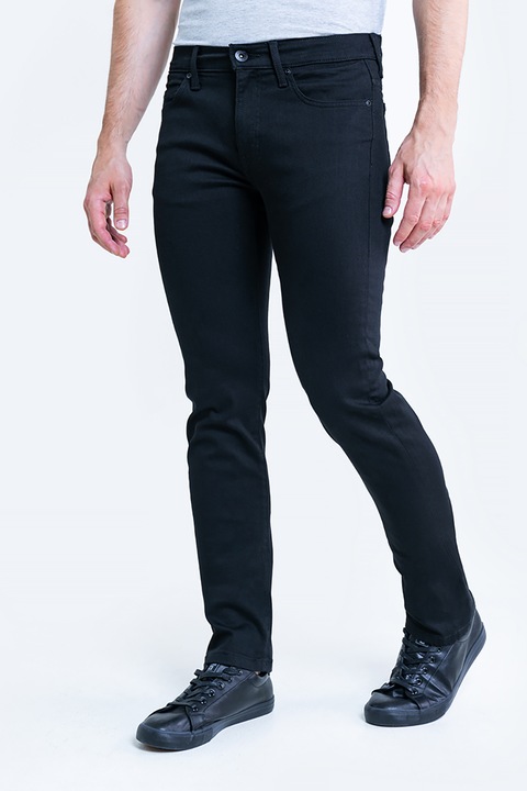 Big Star, Blugi slim fit Terry, Negru