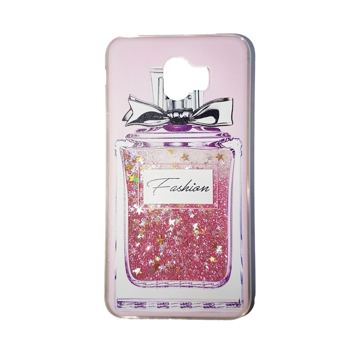 Калъф Glitter Perfume за Samsung Galaxy J4 2018, J400 Pink Liquid case
