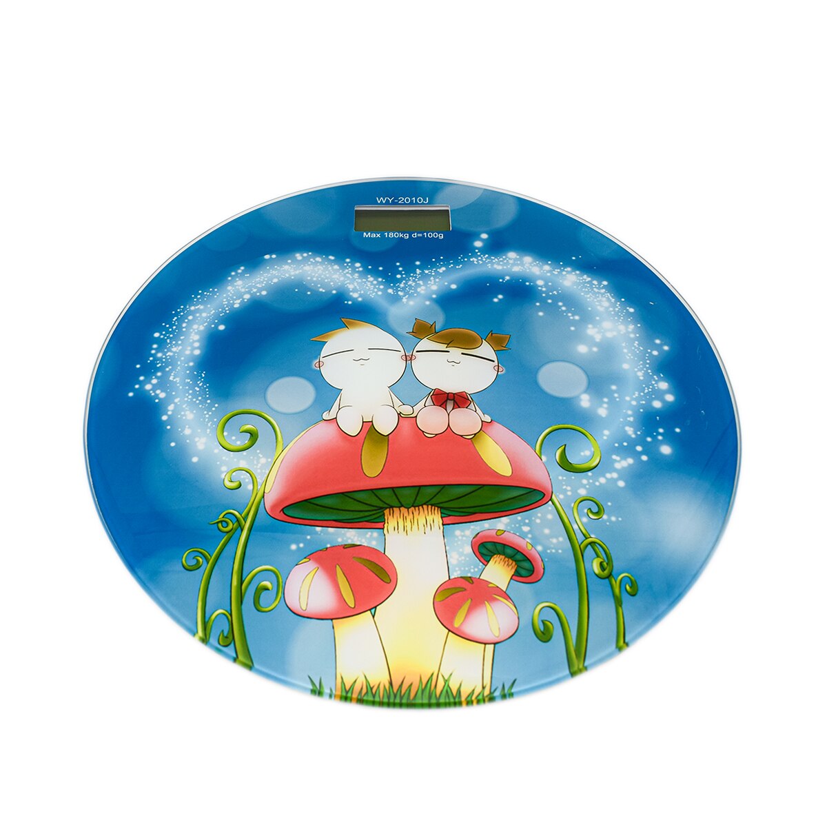 Cantar de baie, D553, capacitate maxima 180kg, Auto ON/OFF, suprafata de sticla, albastru